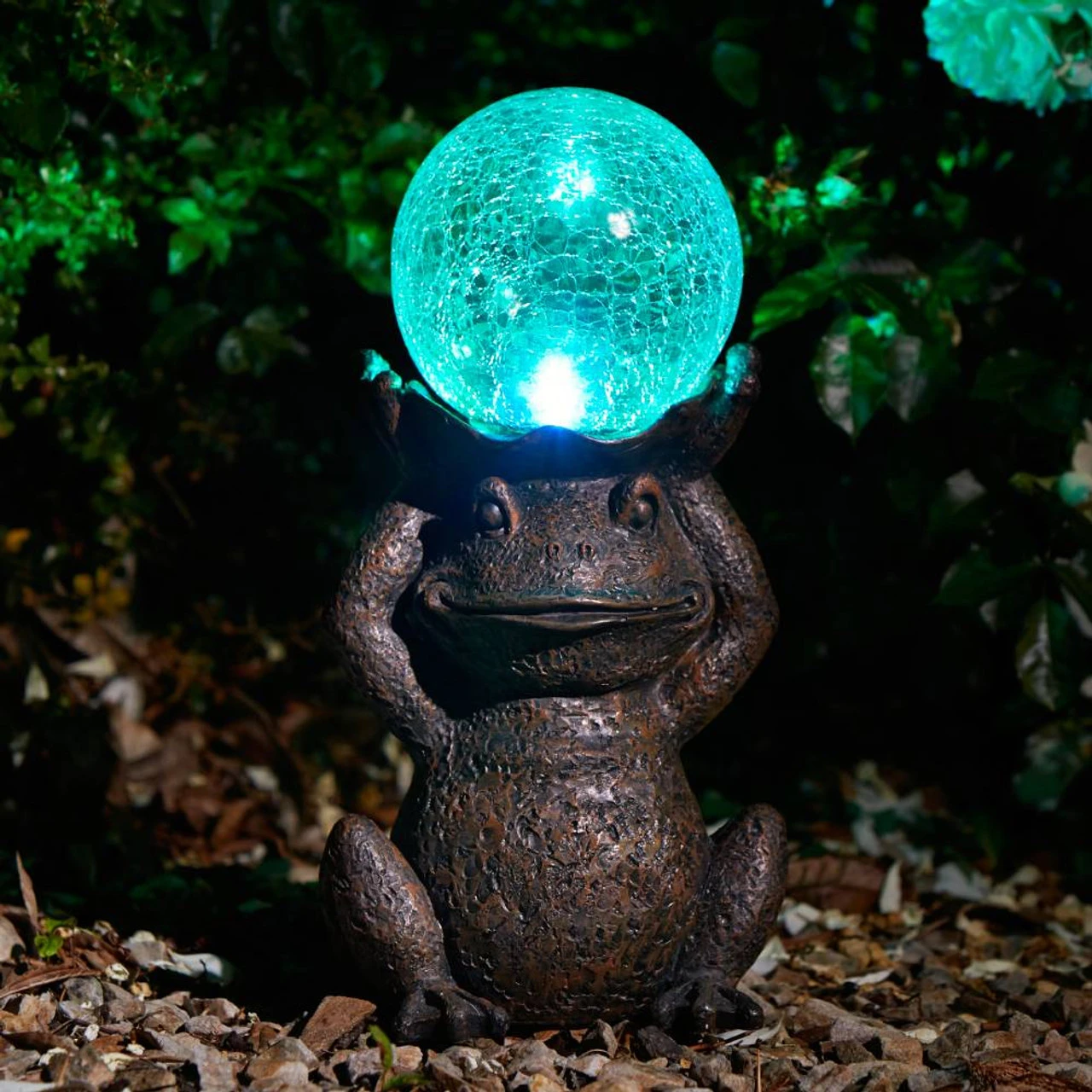 Smart Garden Gazing Frog Solar Light - Image 2