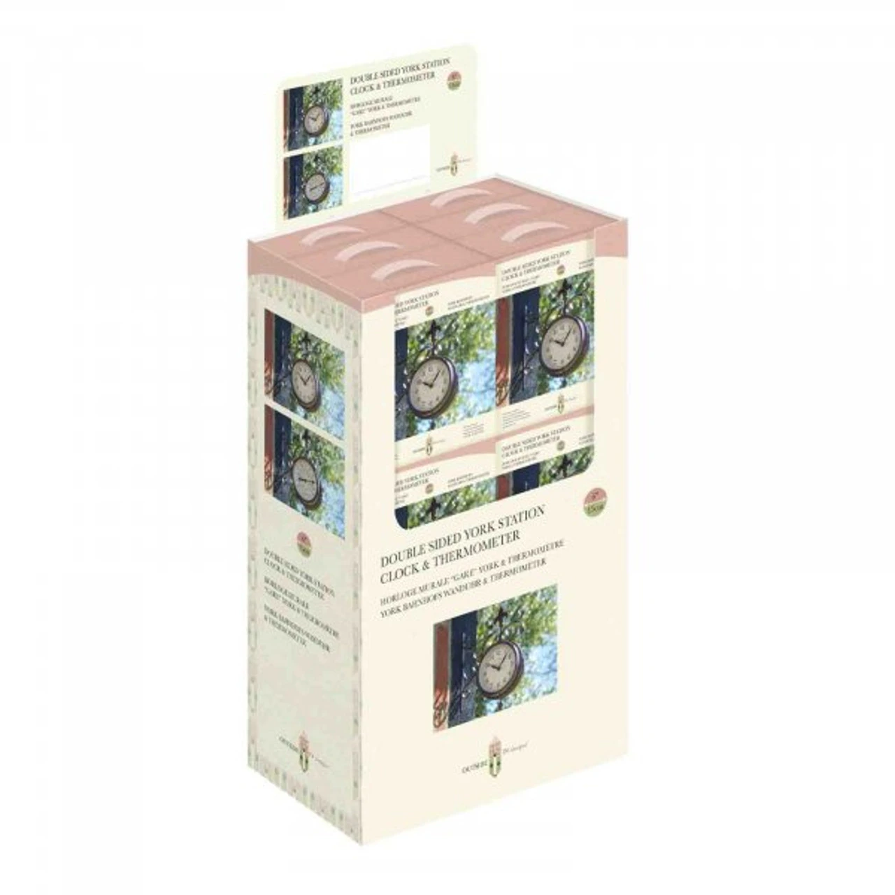 Smart Garden York Station Wall Clock & Thermometer - Image 2