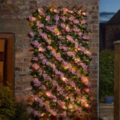 Smart Garden 75 LED Solar In-Lit Pink Blossom Trellis