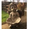 Border Stoneware Cherub With Bowl