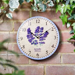 Lavender Wall Clock 12"