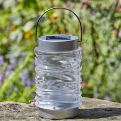 Wave Lantern - Stainless Steel