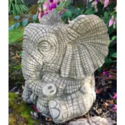 Border Stoneware Elephant Pot