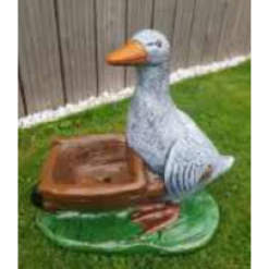 Border Stoneware Duck & Barrow