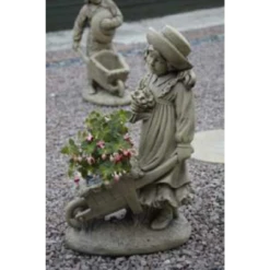 Border Stoneware Girl And Barrow