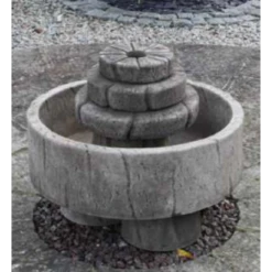 Border Stoneware Mill Wheel Self-contained Water Feature