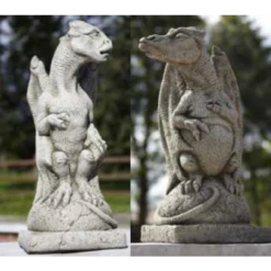 Border Stoneware Dragon Kiss/No Kiss (Pair)