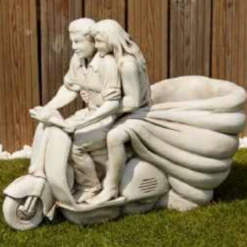 Border Stoneware Scooter Planter