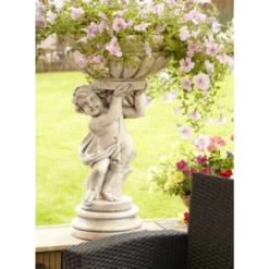 Border Stoneware Cherub Planter Right