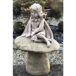 Border Stoneware Fairy On Saddlestone