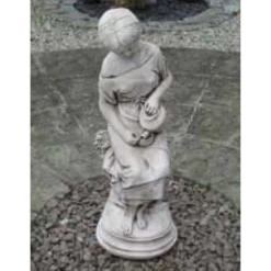 Border Stoneware Wheat Girl Fountain