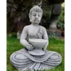 Border Stoneware Buddha And Bowl