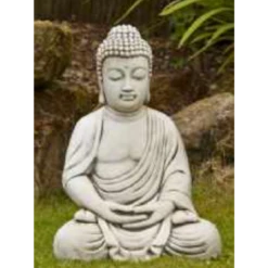 Border Stoneware Medium Mediating Buddha