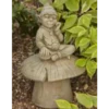 Border Stoneware Pixie Sitting On Mushroom