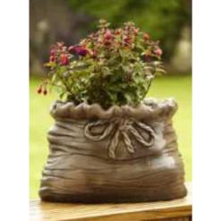 Border Stoneware Sack Planter