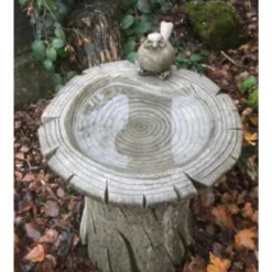 Border Stoneware Medium Woodland Bird Bath