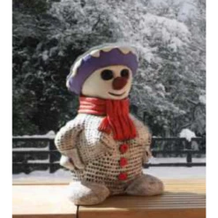 Border Stoneware Snowwoman