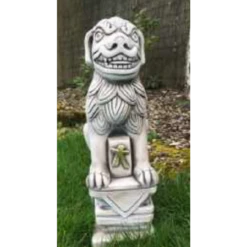 Border Stoneware Small Dragon Dog On Plinth