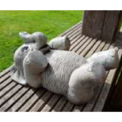 Border Stoneware Laying Elephant