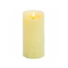 18x9cm Cream Flickerbright Textured Candle
