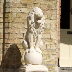 Heritage Lion Statue - White